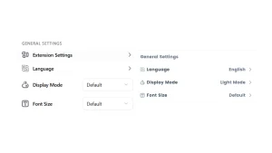 General App Settings in LinkMark